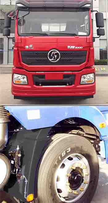 陜汽德龍 后八輪 干混砂漿運輸車